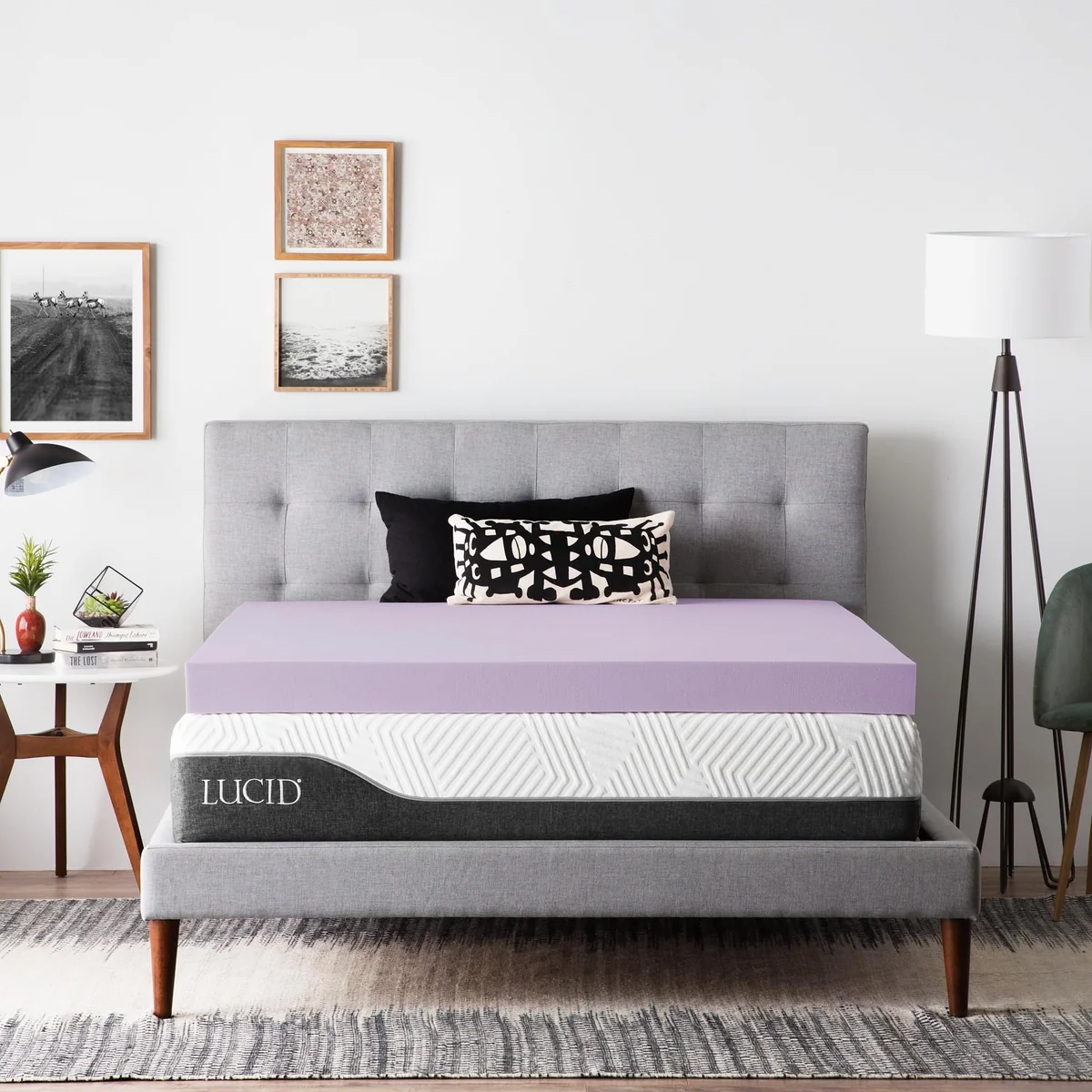 Lucid 4 Inch Lavender Memory Foam Mattress Topper Review